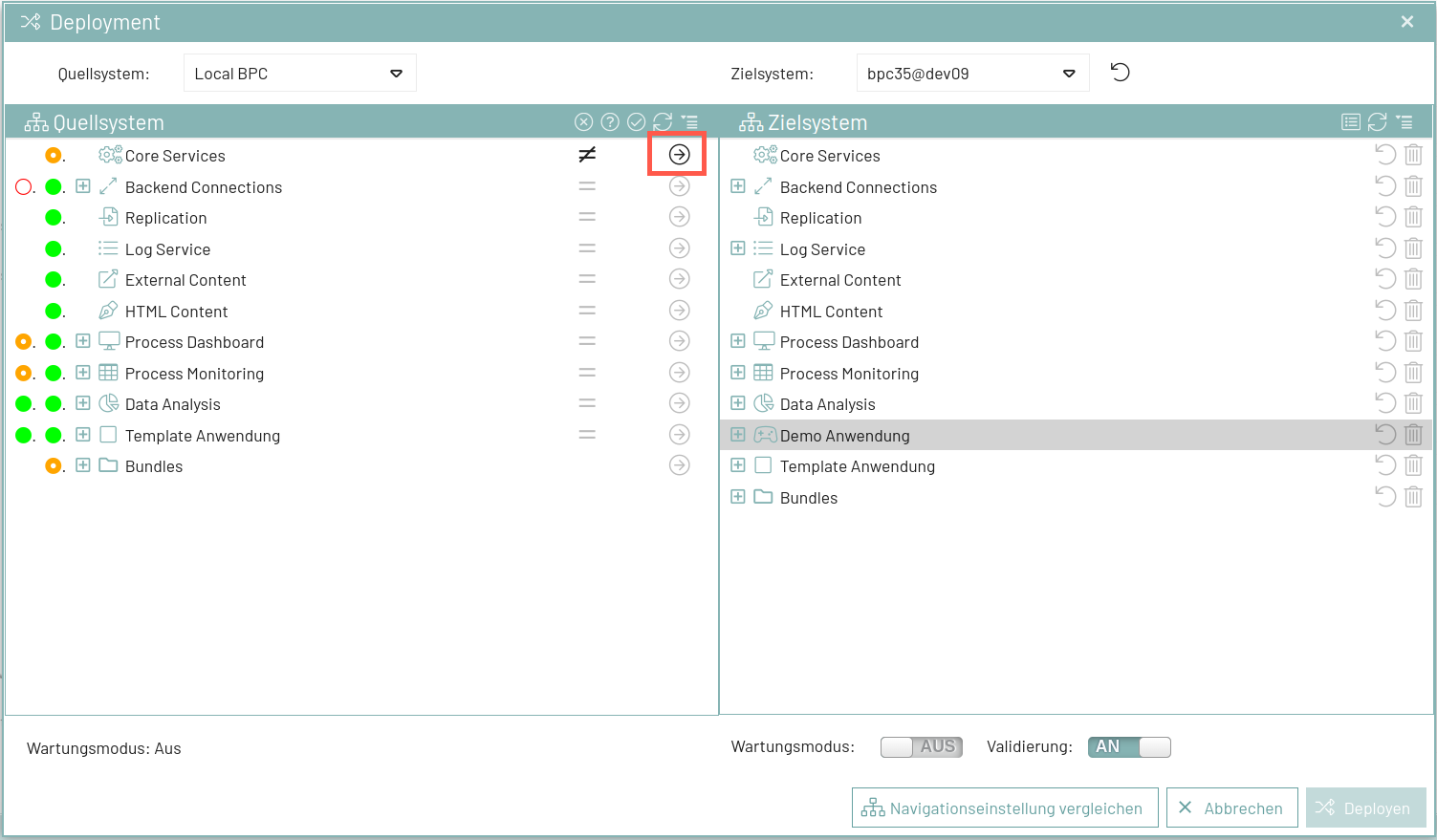 deployment modules components