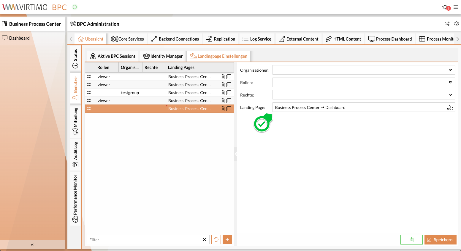 Deeplink wird übernommen