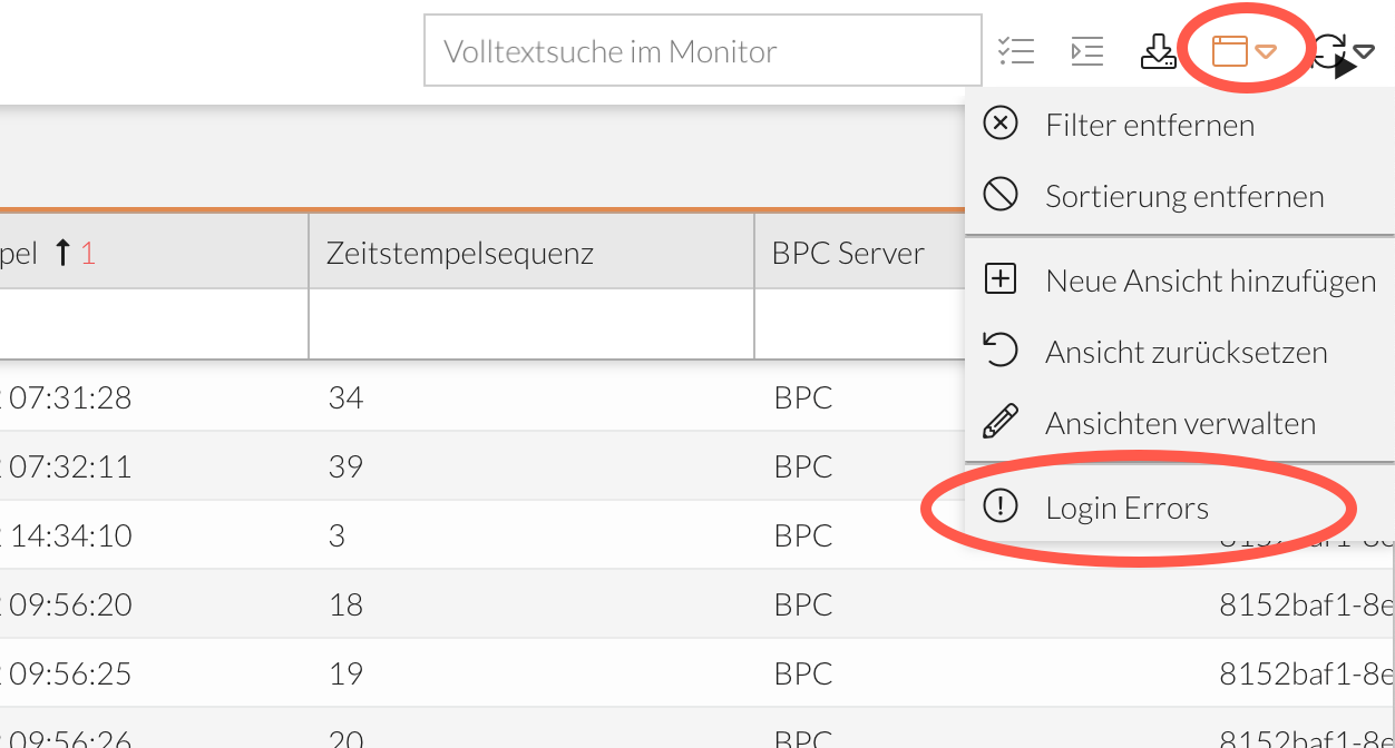 Gespeicherte Ansichten