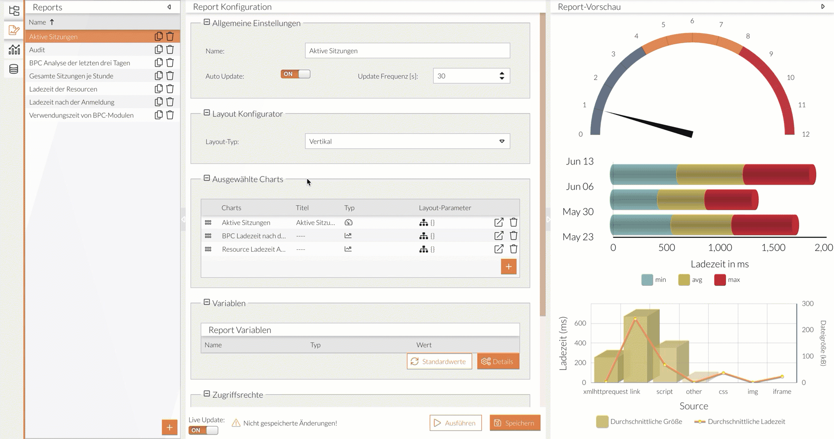 Bereiche verkleinern und vergrößern