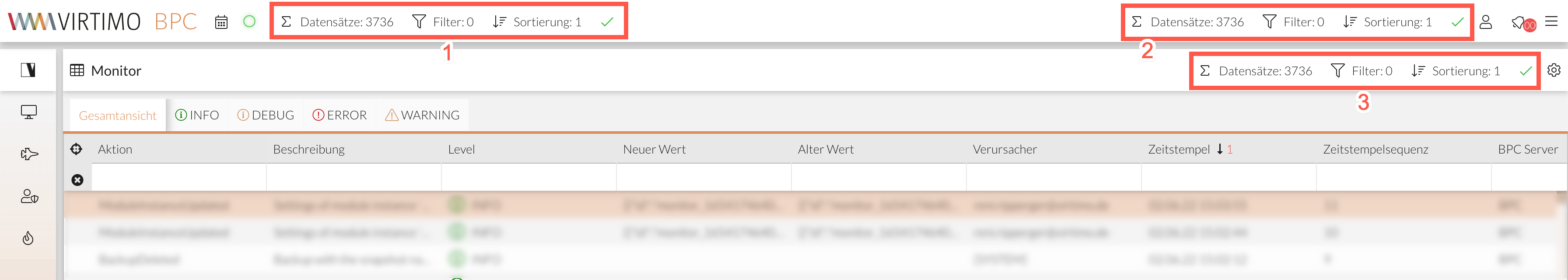 Positionierungsmöglichkeiten