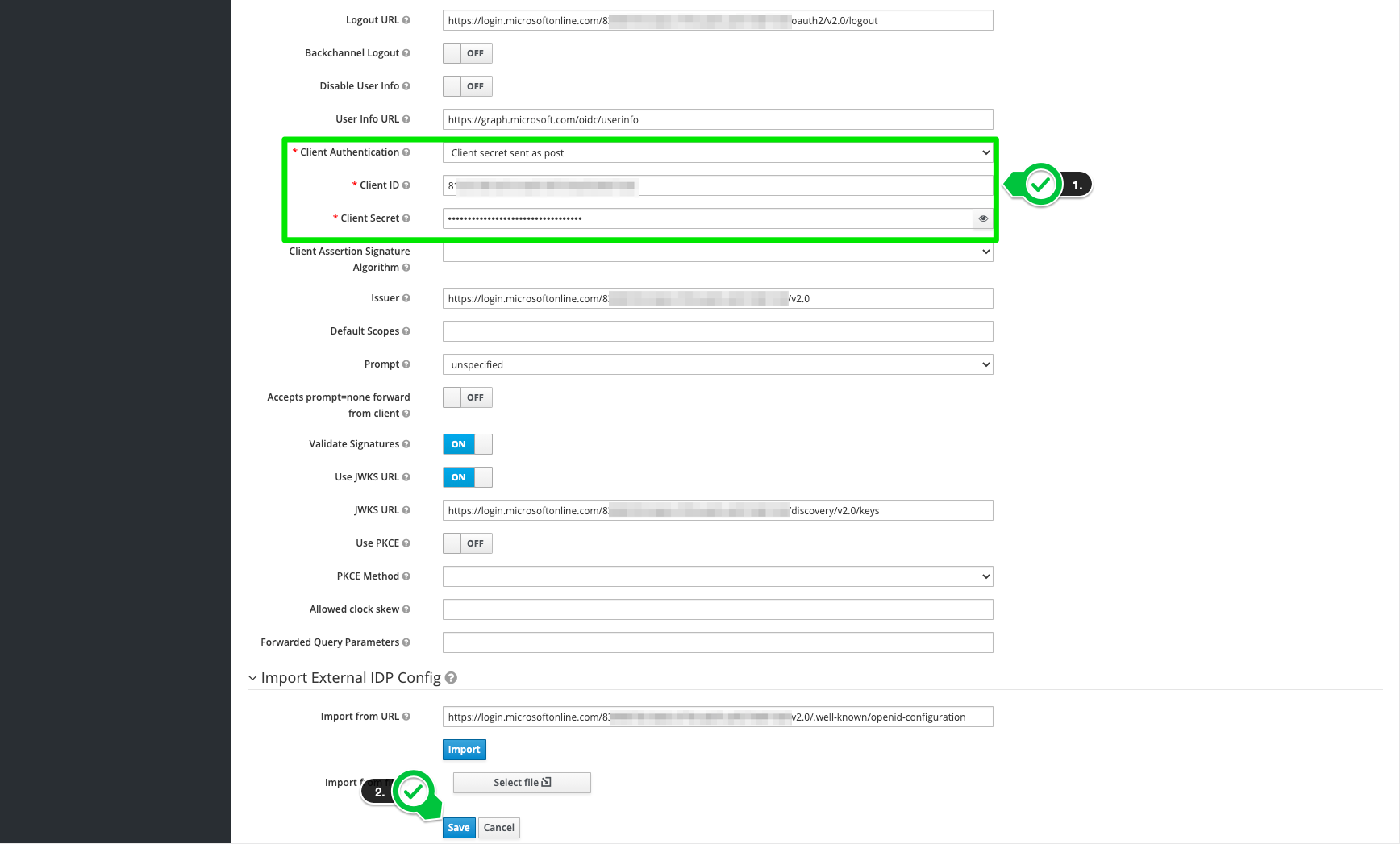 Microsoft Azure AD als IdP im Keycloak einrichten DOCS