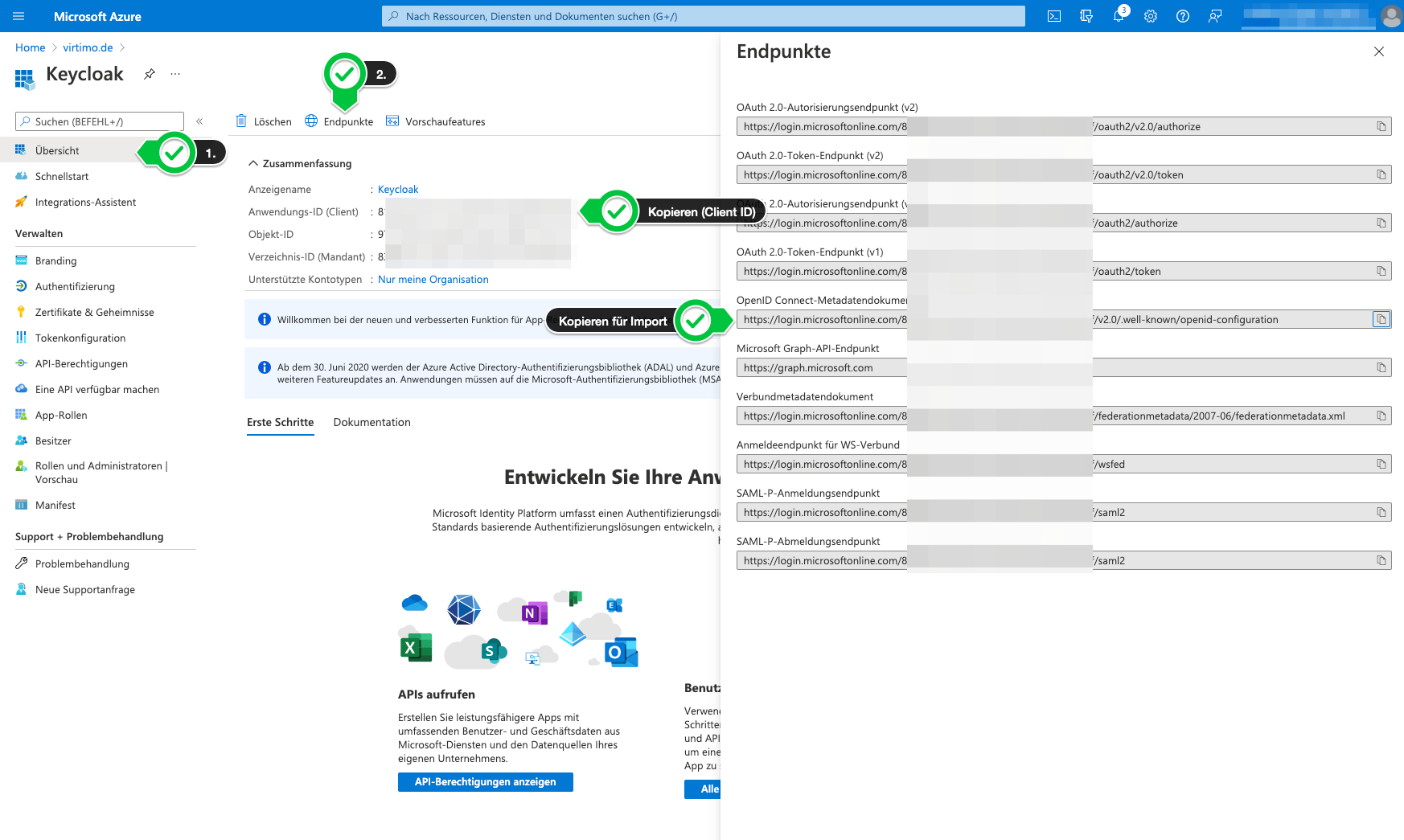 Microsoft Azure AD als IdP im Keycloak einrichten DOCS