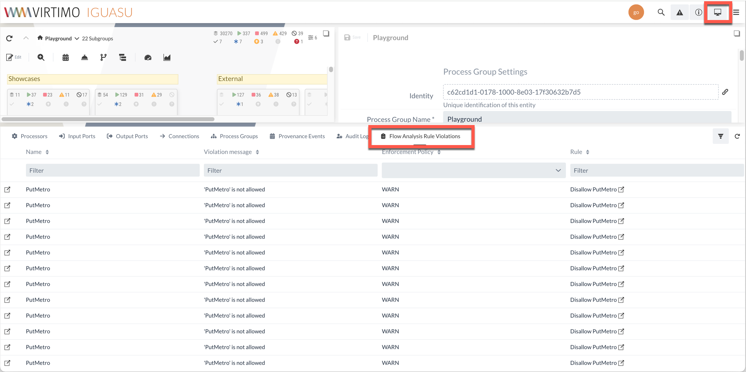 analysis rules monitoring