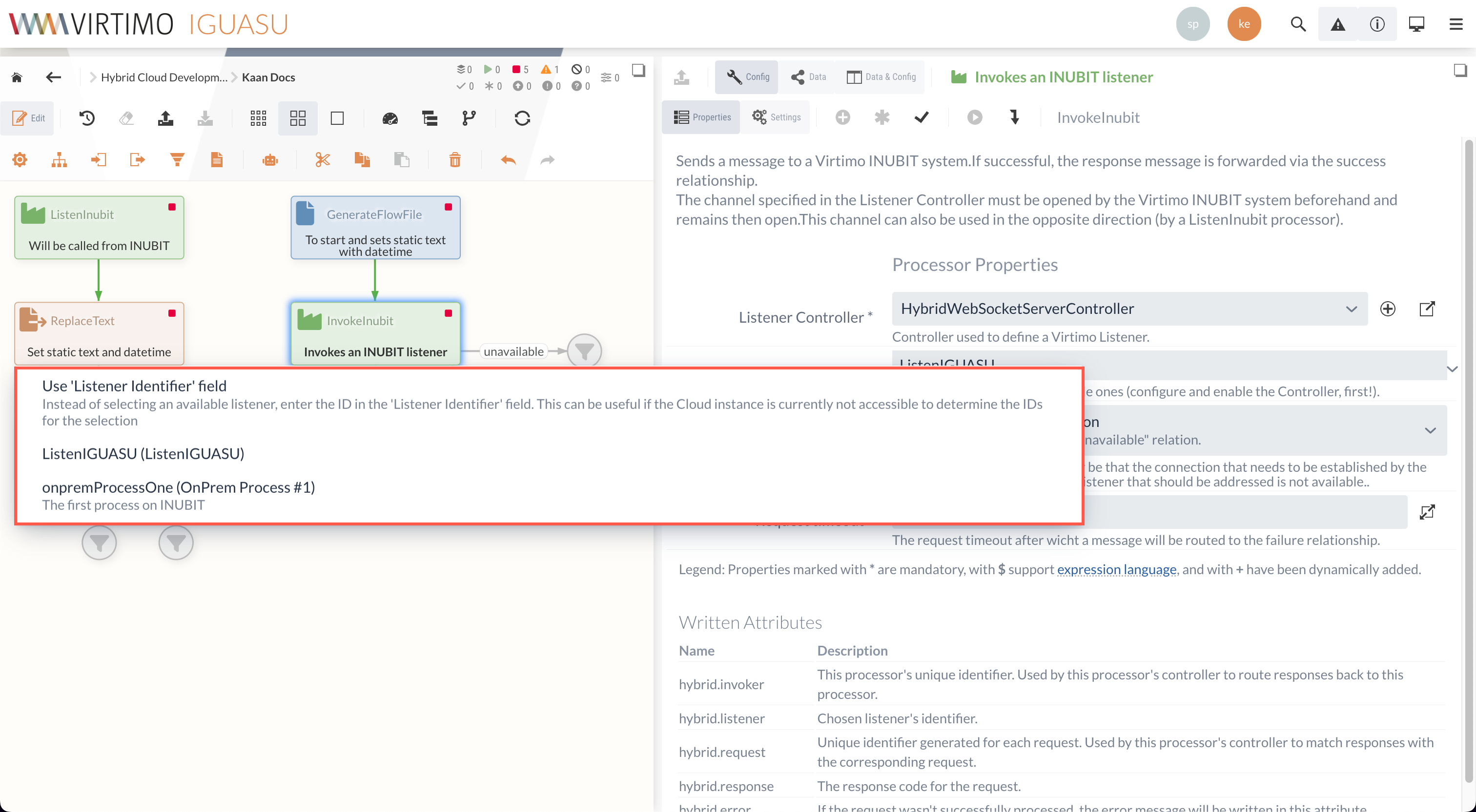 Konfiguration des GenerateFlowFile-Processors