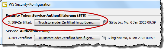 ws security configuration