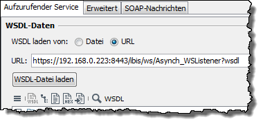 invoked webservice configuration