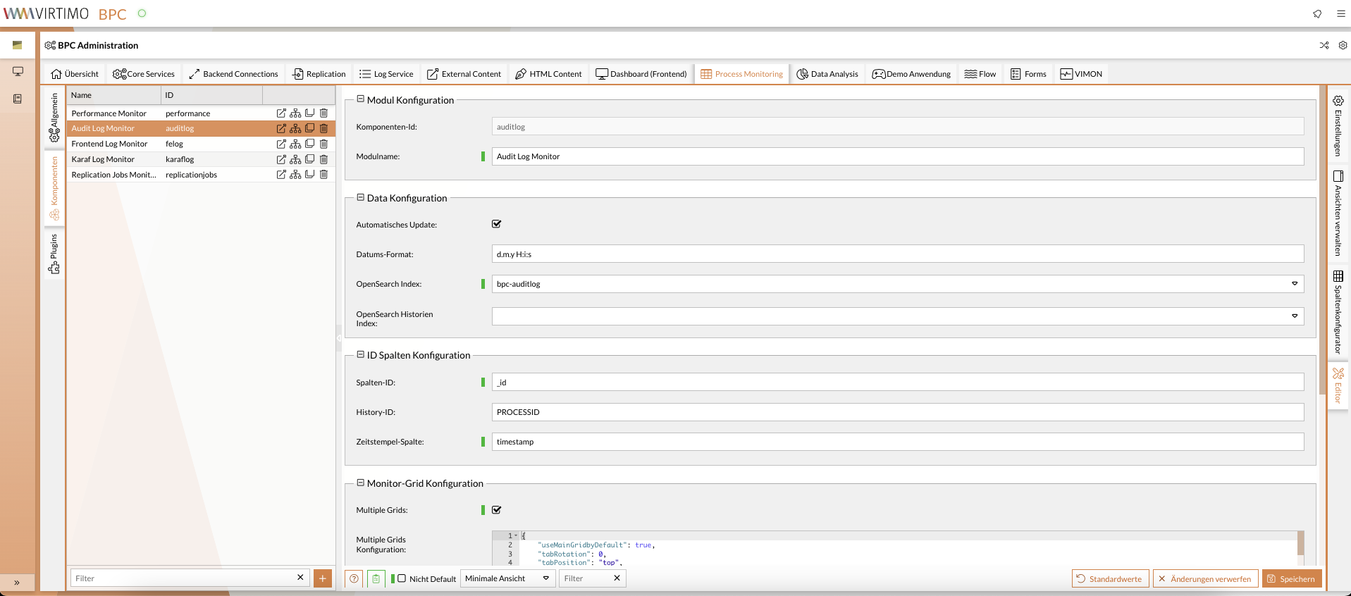 Überblick Monitoring-Administration