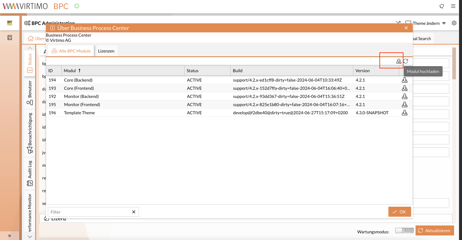 module upload deployment