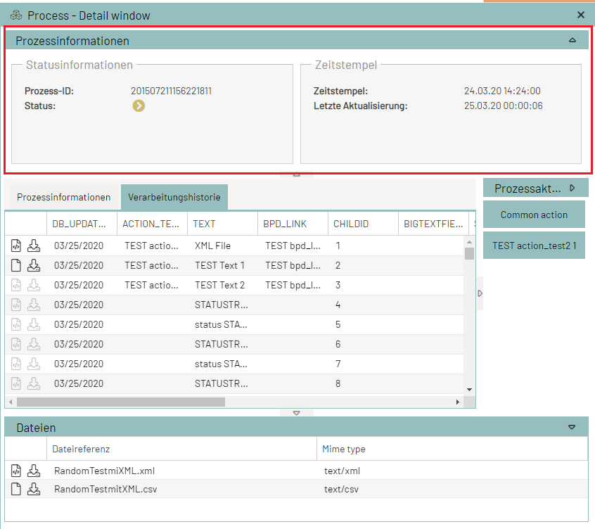 Prozessinformationen
