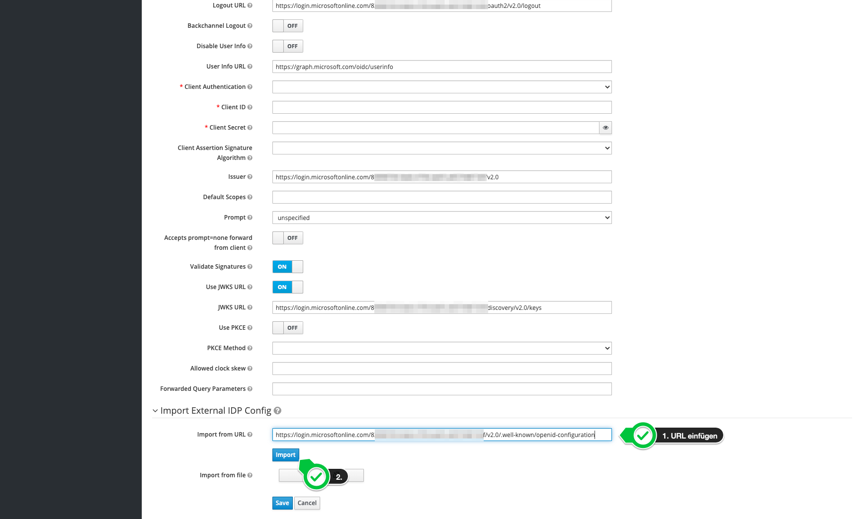 Microsoft Azure AD als IdP im Keycloak einrichten DOCS