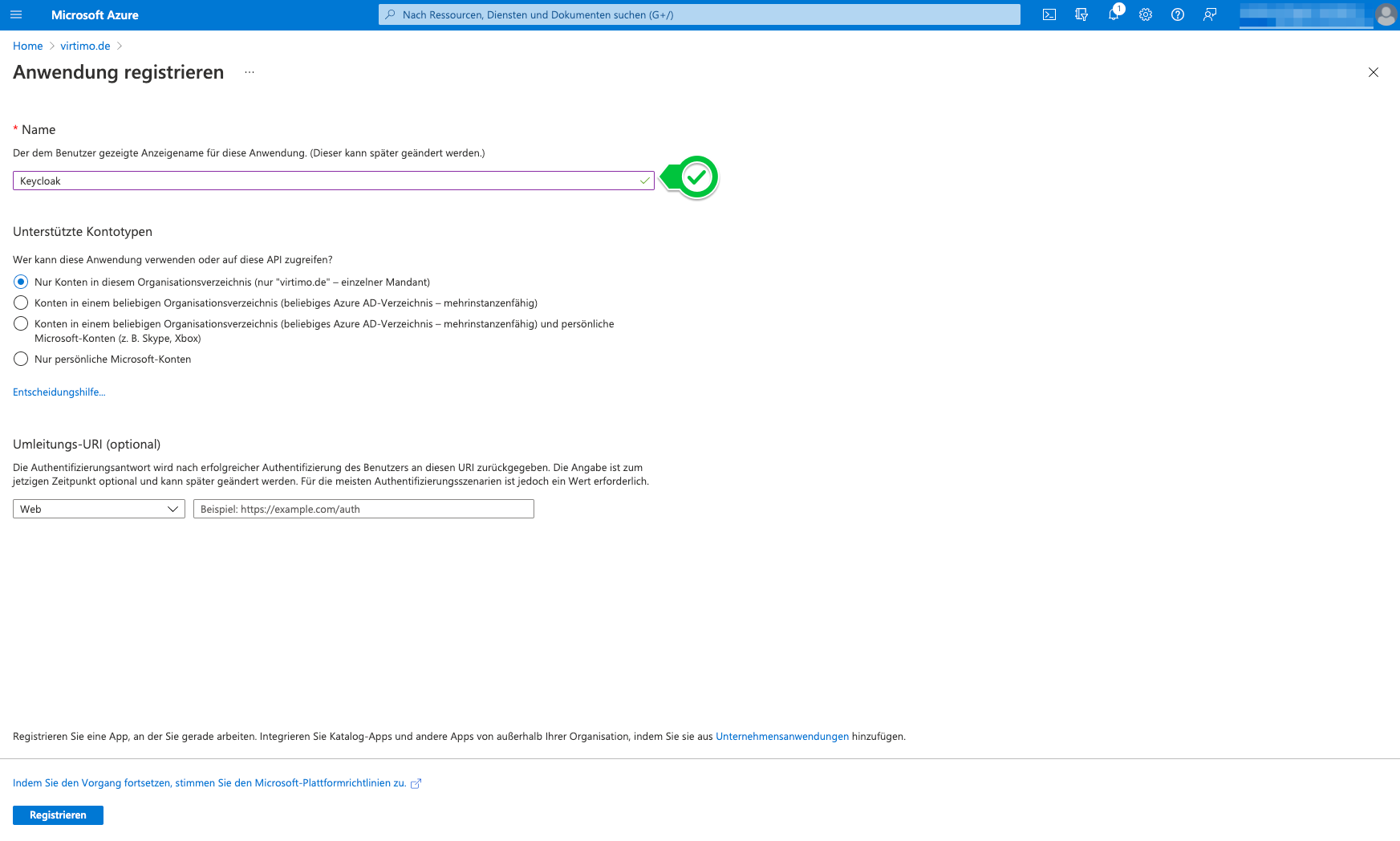 Microsoft Azure AD als IdP im Keycloak einrichten DOCS
