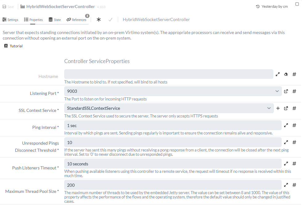 WebSocket Server Service