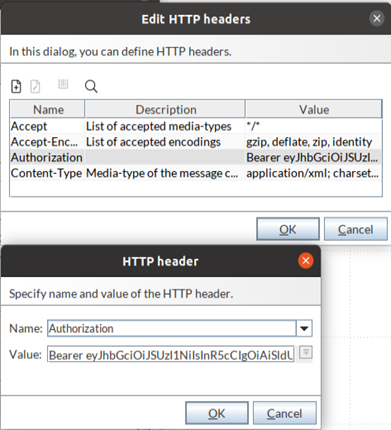 bearer token configuration
