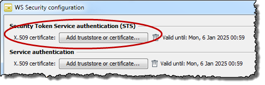ws security configuration